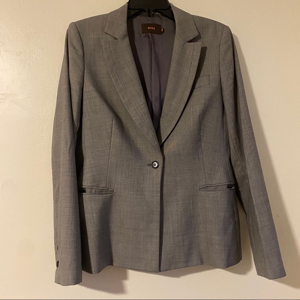Reiss 100% Wool / 100% Viscose Lined Blazer, 10